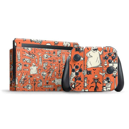 Disney The Nightmare Before Christmas Character Pattern print Nintendo Skins